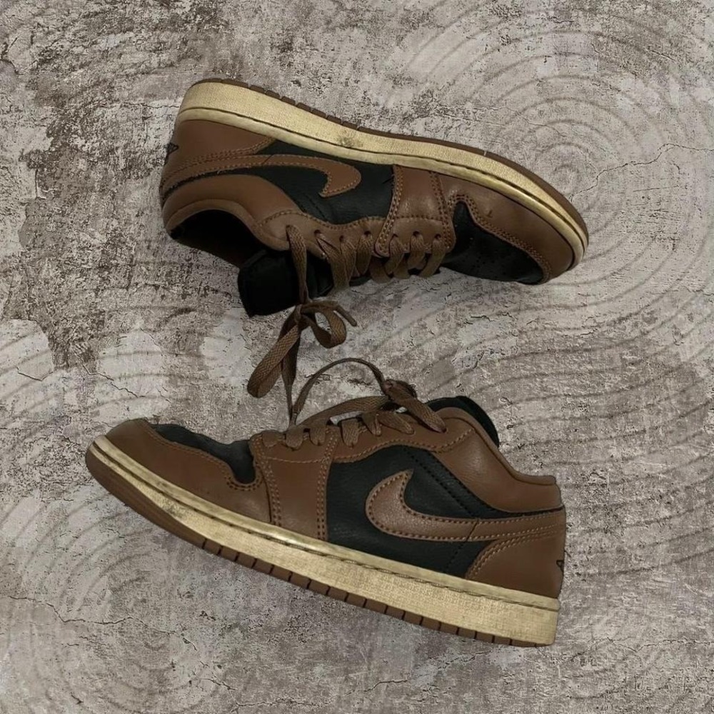 Jordan 1 Low Archaeo Brown trainers sneaker 6.5M Streetwear sportswear skater - Picture 2 of 7